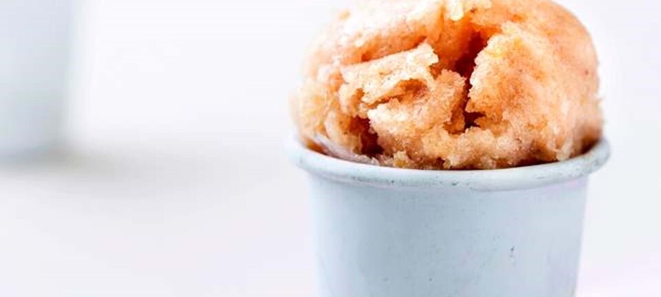 Frisk og sød sommerdessert: Ferskensorbet