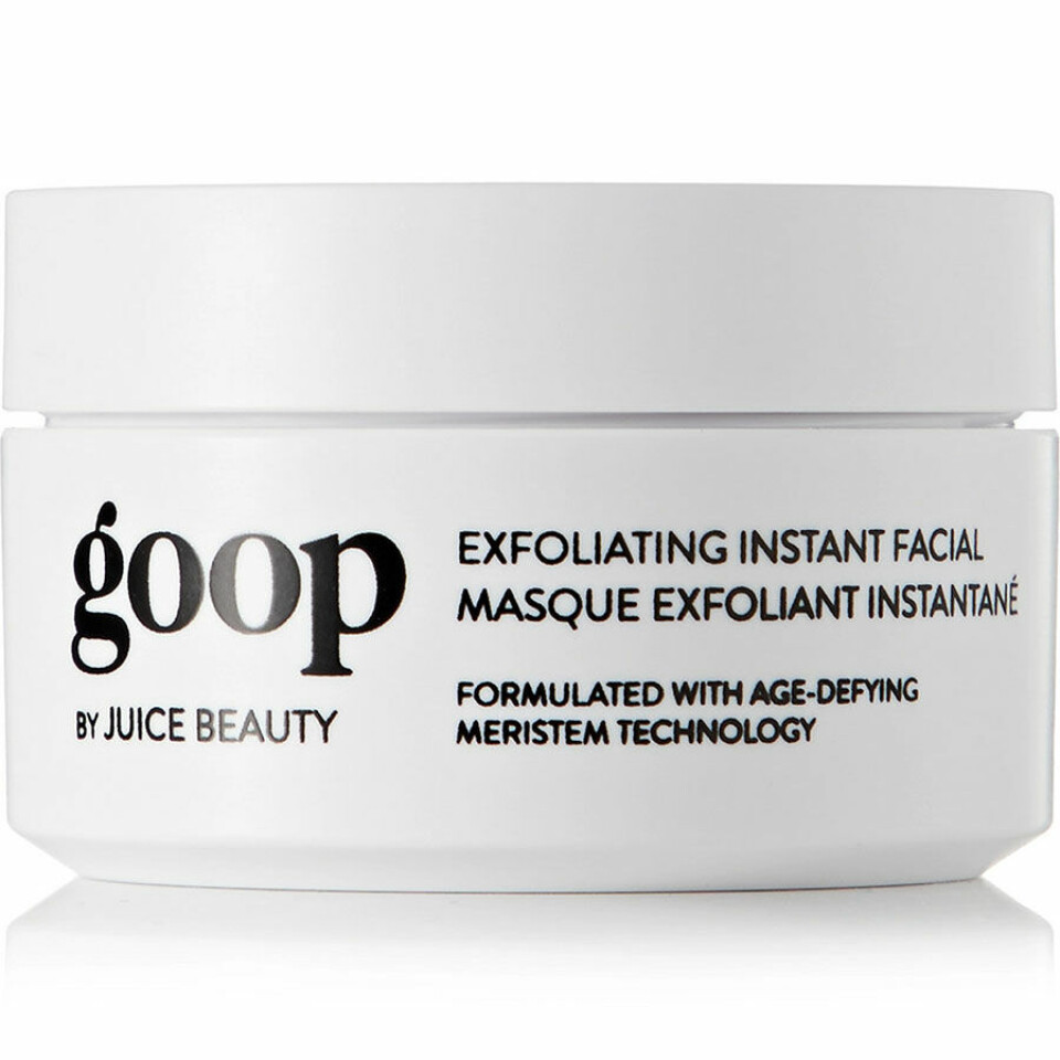 goop exfoliating facial