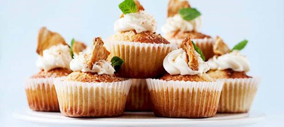 Cupcake med kokos og citron