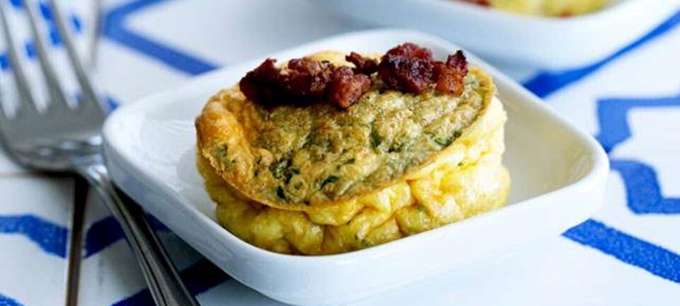 Souffléer med bacon