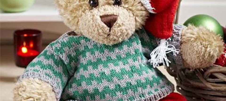 Grønt julesæt til drengebamse