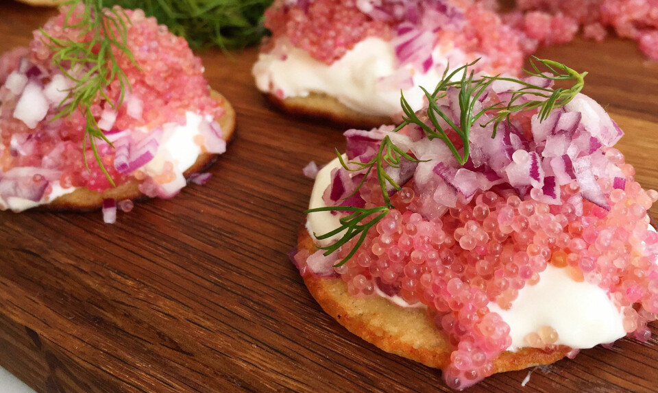 stenbiderrogn blinis opskrift