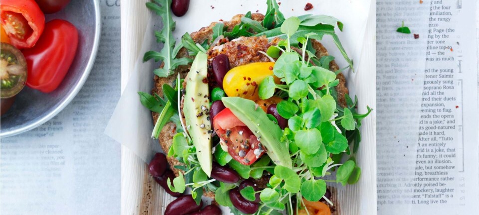 Sprød kyllingeburger på pita