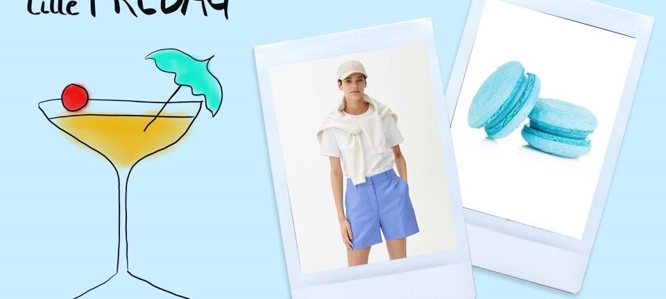 Festlig lille fredag: Champagne på stilk og lyseblå eyeliner