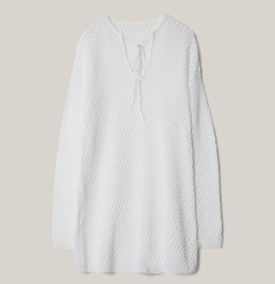 strik selv Tunika i netmønster opskrift.jpg