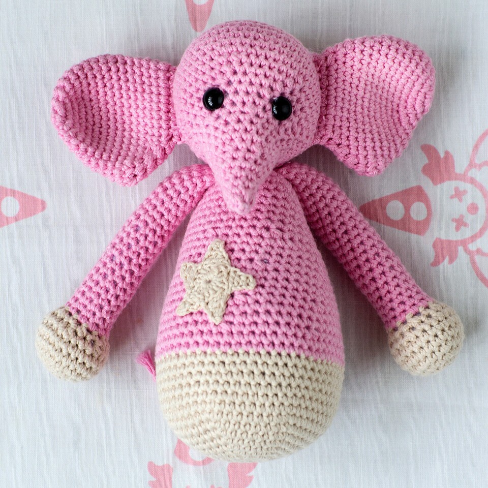 Hæklet elefant