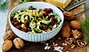 Pasta med valnøddepesto og grønkål