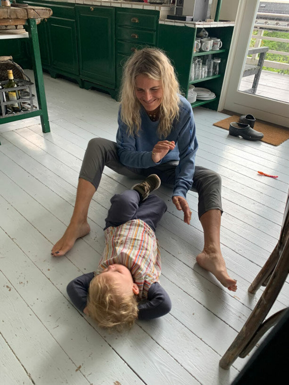 Josephine Bergsøe med sit barnebarn Melodie.