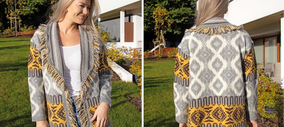Strik selv: Den smukke tĂŠppejakke designet af Iselin Hafseld