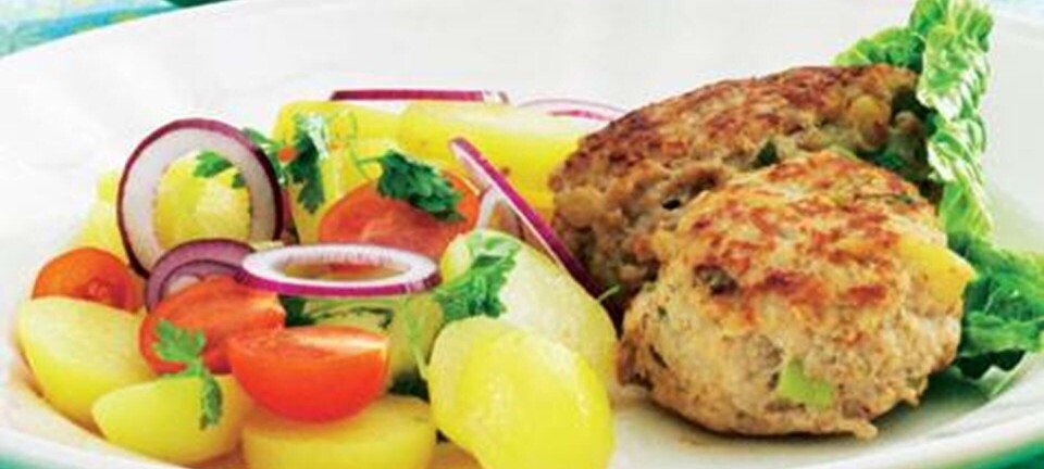 Frikadeller med kold kartoffelsalat
