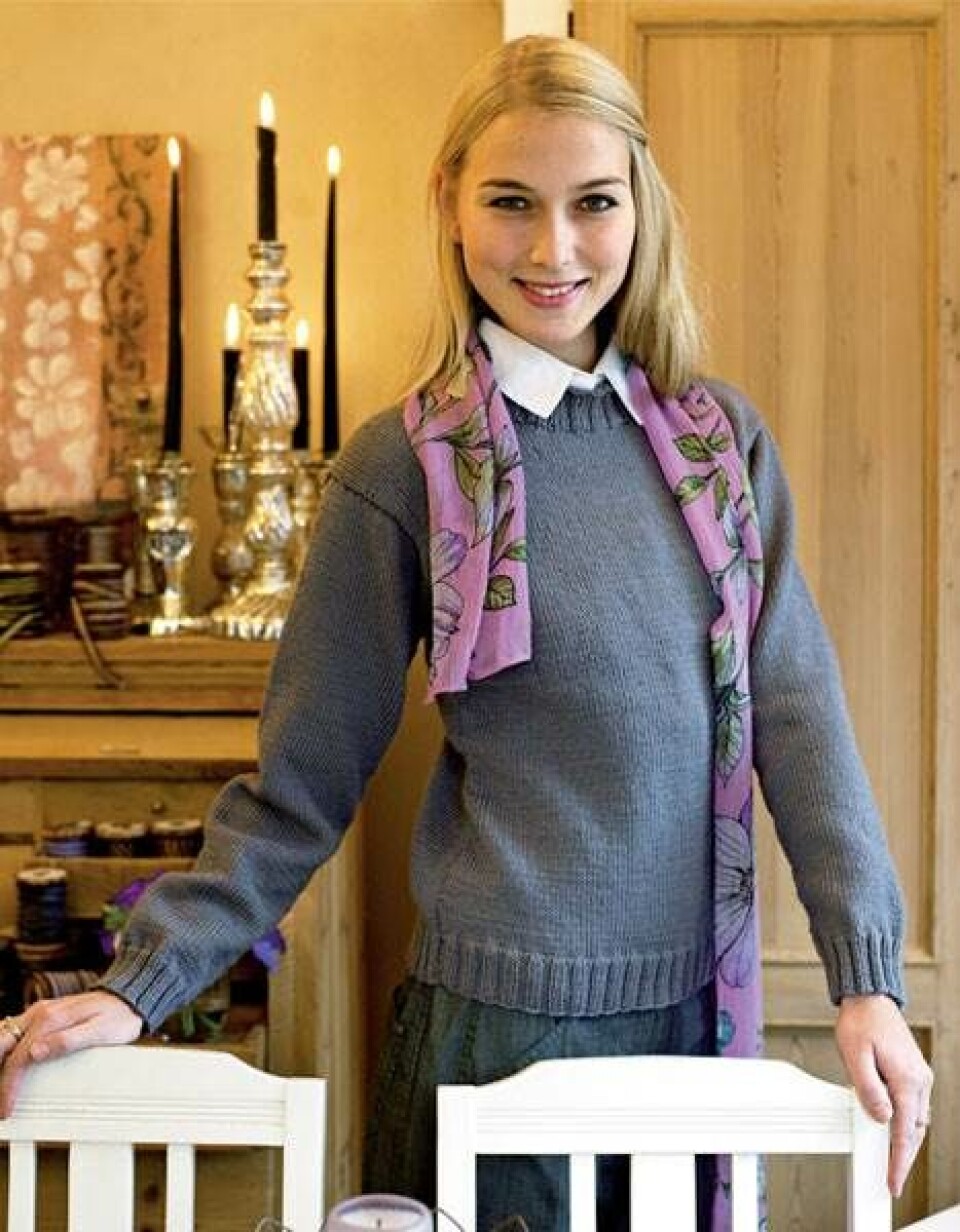 Klassisk trøje og bluse som basismodel