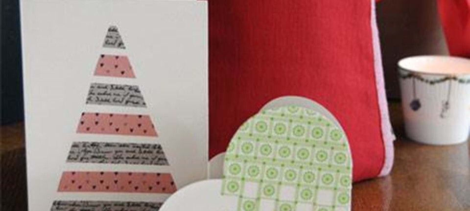 Hjemmelavede julekort med masking tape
