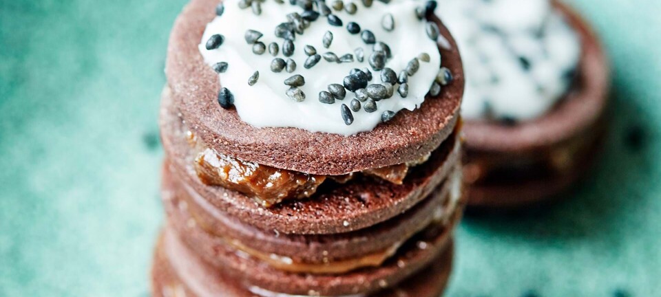 Nougatmedaljer med smag af kaffe og lakrids