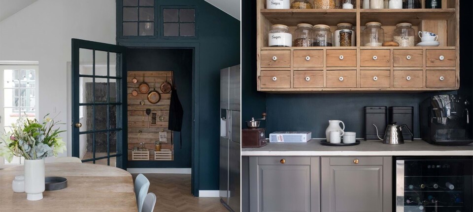 Sophie og Nicolai byggede deres eget viktualierum... af gamle vinduer