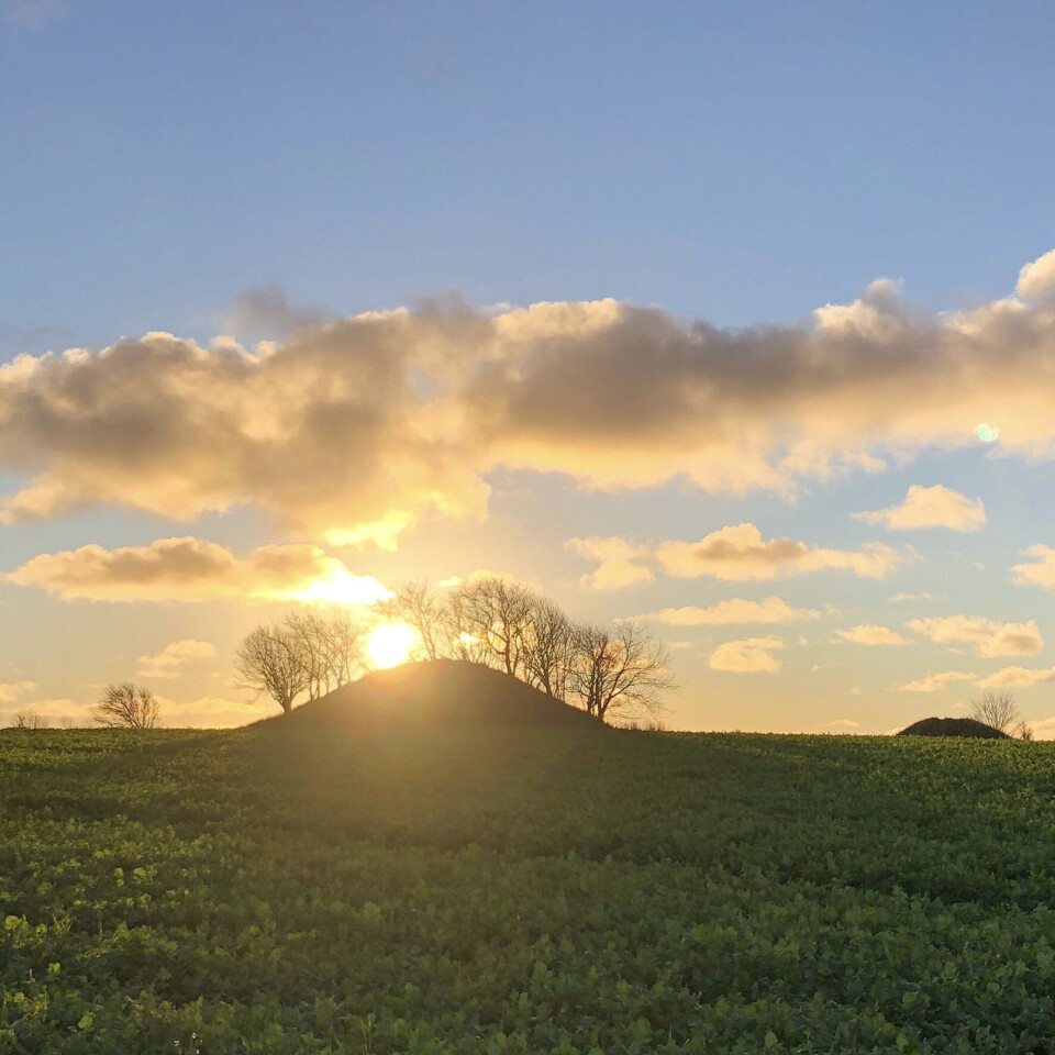 Gravhøj ved Rågeleje.