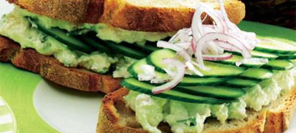 Agurkesandwich med feta