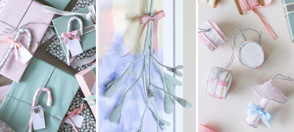 Lav nemt selv det fineste julepynt i crepepapir: Sådan gør du