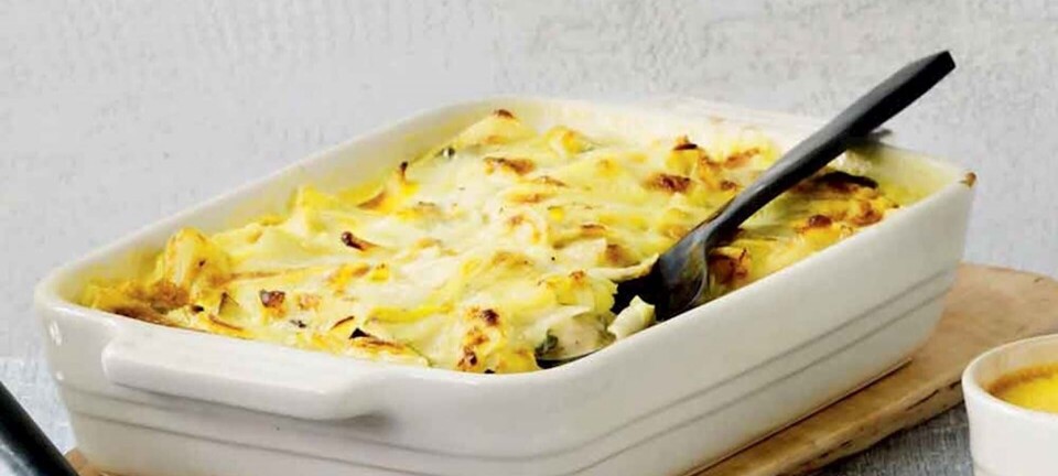 Flødekartofler med porrer