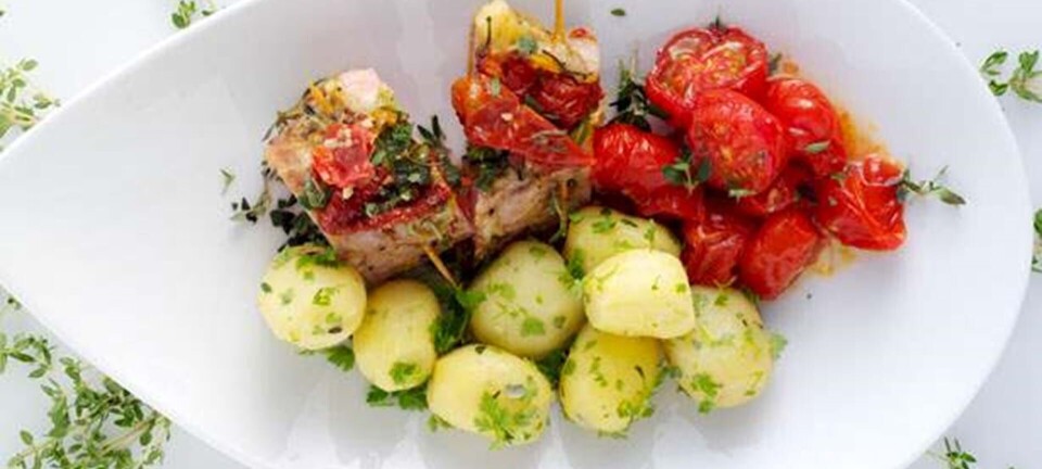 Mørbrad med krydderurtefyld