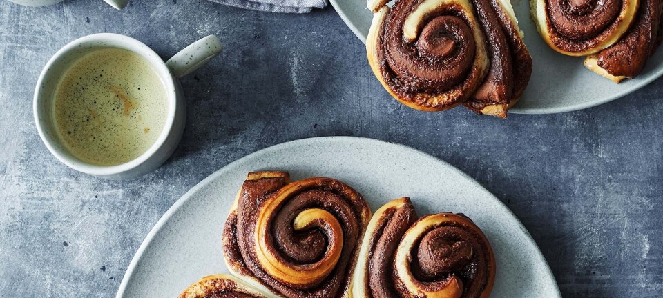 Skønt hjemmebag: Tofarvede Nutella-snegle