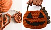 Hæklet græskarkurv til Halloween