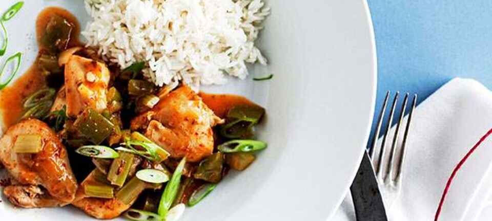 Gumbo med kylling og chorizo