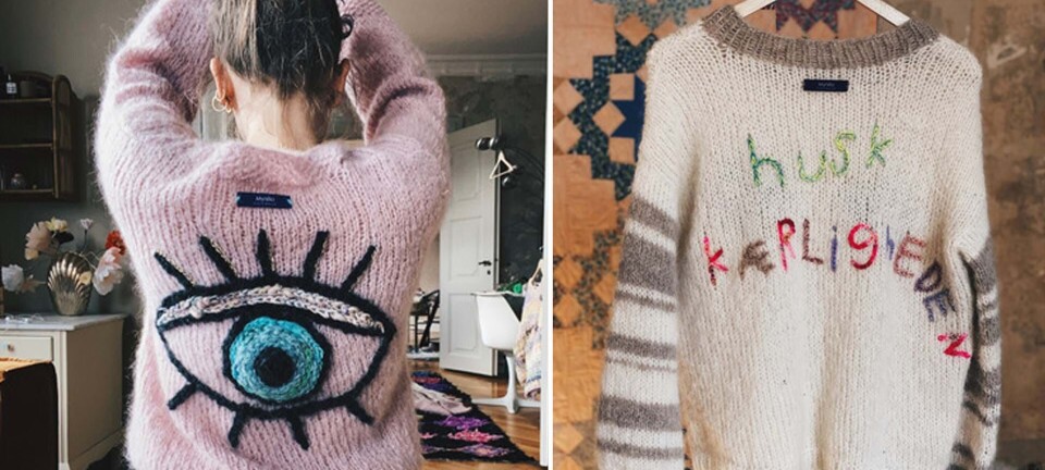 Julie Wittrup gik på aftenskole for at lære at strikke: Nu strikker hun små kunstværker