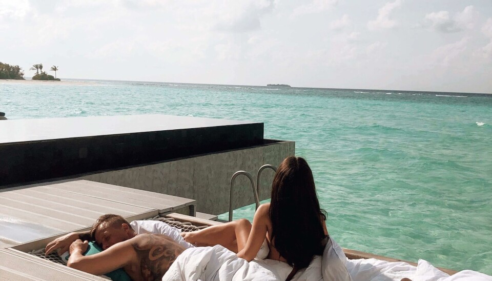 Michael og kæresten nyder livet og glæder sig til at blive forældre. (Foto: Privat)