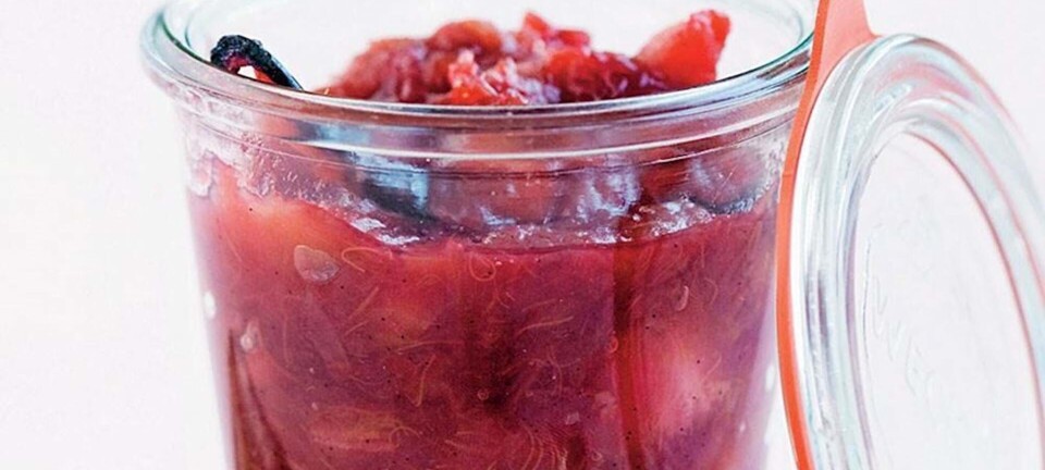 Rabarbermarmelade med vanilje og citron