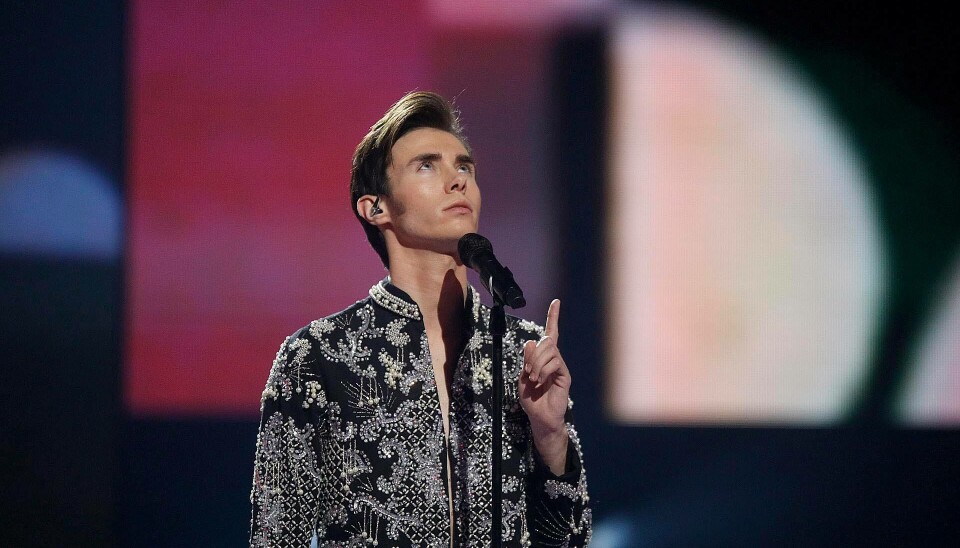 Kristian Kjærlund ved 'X Factor'-finalen (Foto: Niels Henrik Dam)