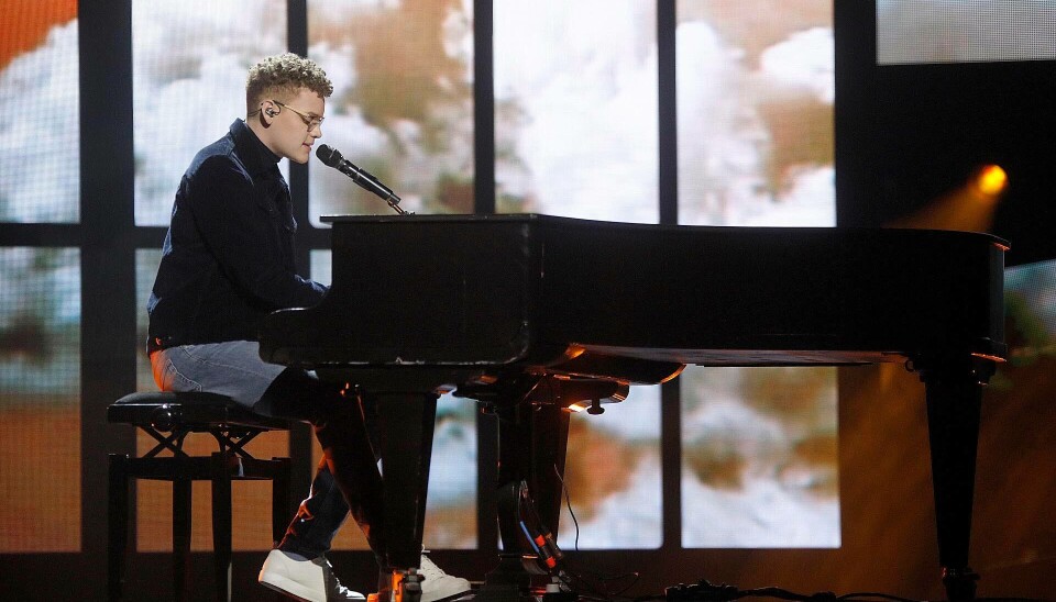Benjamin ved 'X Factor'-finalen (Foto: Niels Henrik Dam)