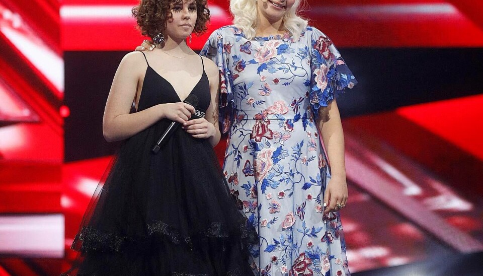 Live og Sofie Linde ved 'X Factor'-finalen (Foto: Niels Henrik Dam)