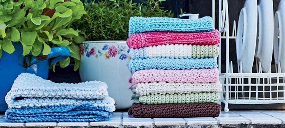 11 strikkede og hæklede karklude & håndklæder