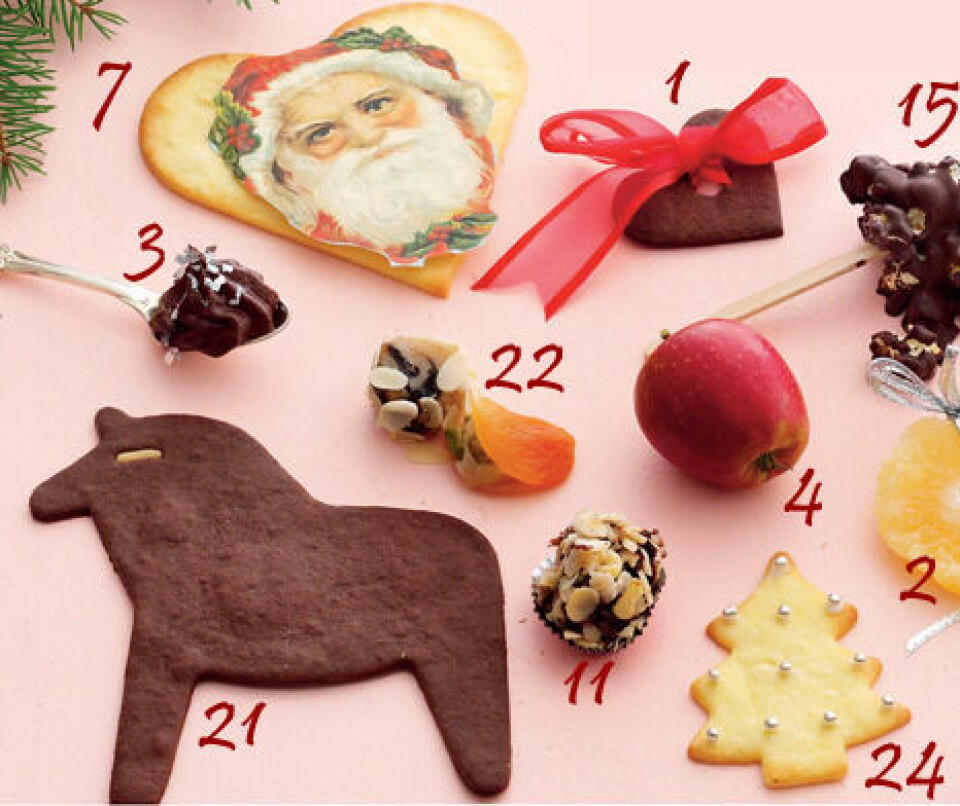 Hjemmelavet julekalender: 24 fine fristelser