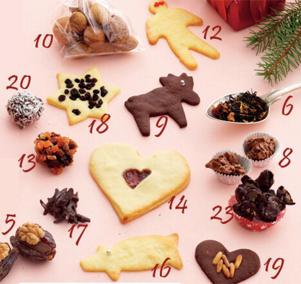 Hjemmelavet julekalender: 24 fine fristelser