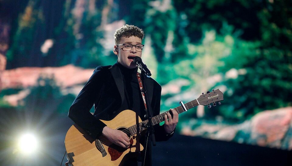 Benjamin ved 'X Factor'-finalen (Foto: Niels Henrik Dam)