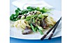 Pasta og bøf med et orientalsk pift