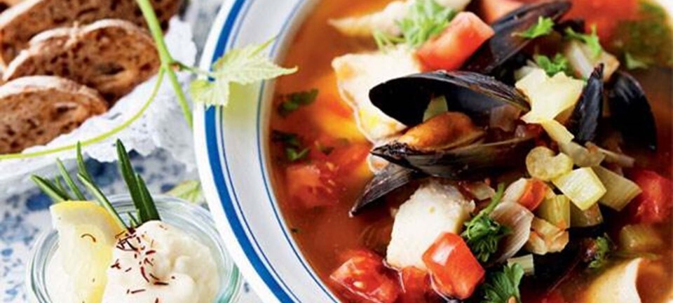 Nem fiskesuppe (bouillabaisse)