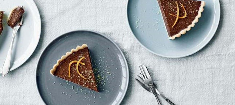 Orange-chokolade-tærte