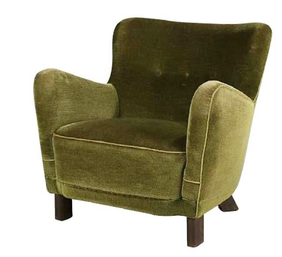 Lænestol af ukendt designer produceret hos Fritz Hansen