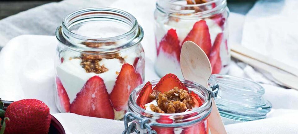 Drømmekage med hvid chokomousse