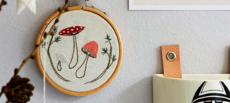 Broder selv: Broderede svampe