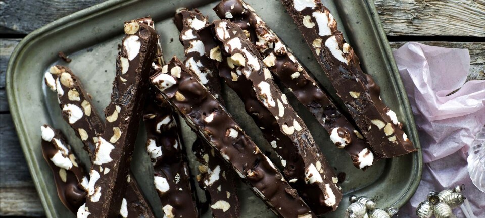 Skøn konfekt med mint: Rocky road med After Eight