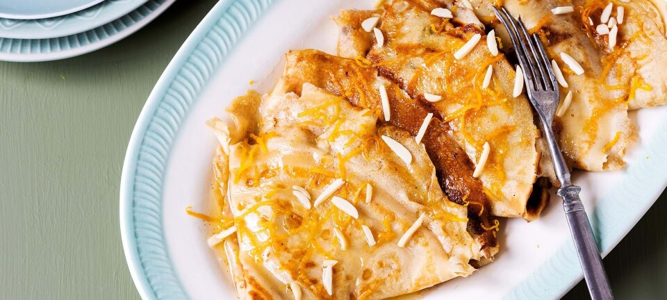 Bløde og lækre crêpes suzette