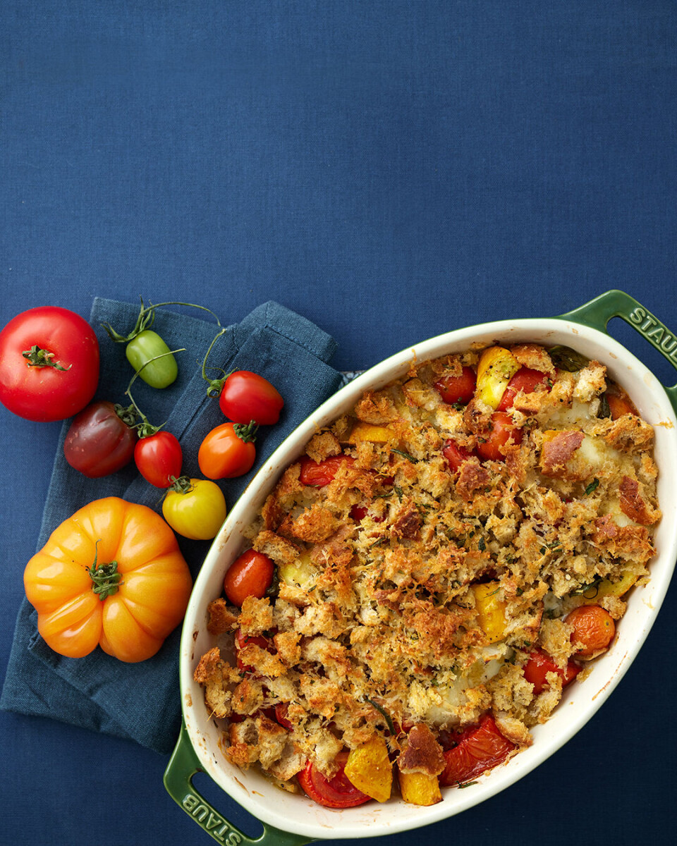 Crumble med grøntsager