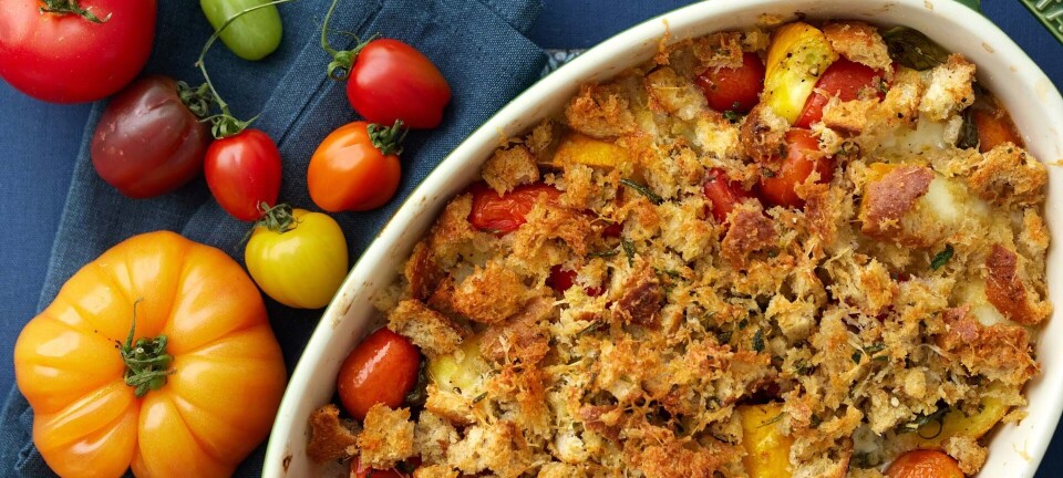 Crumble med grøntsager