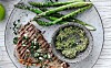 Grillet kalv, asparges & pesto