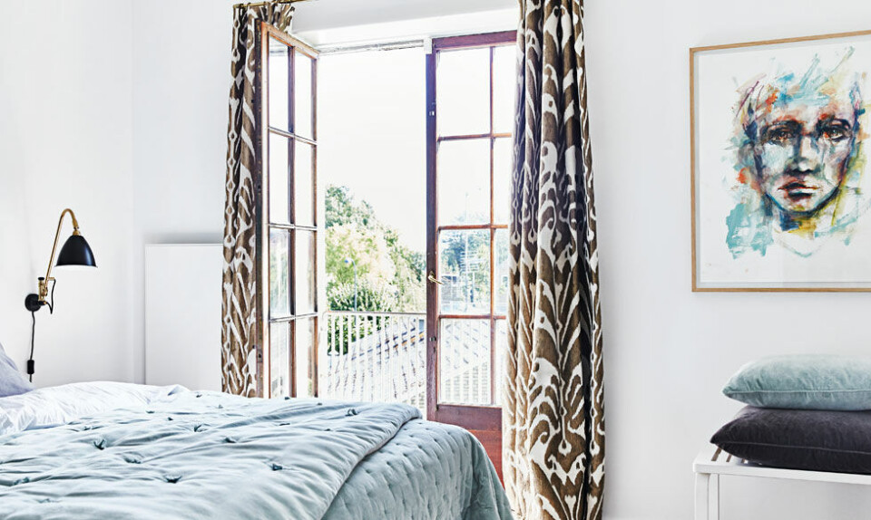 Sengetæppet er fra Linum