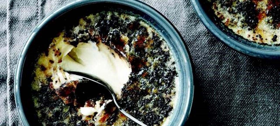 Crème brûlée med rålakrids