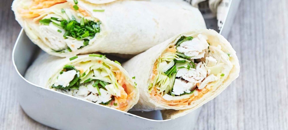 Wraps med kylling & gulerod til madpakken
